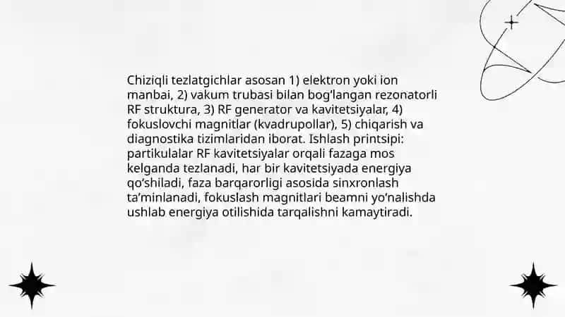 Tezlatgichlar tarixi va klassifikatsiyasi 4
