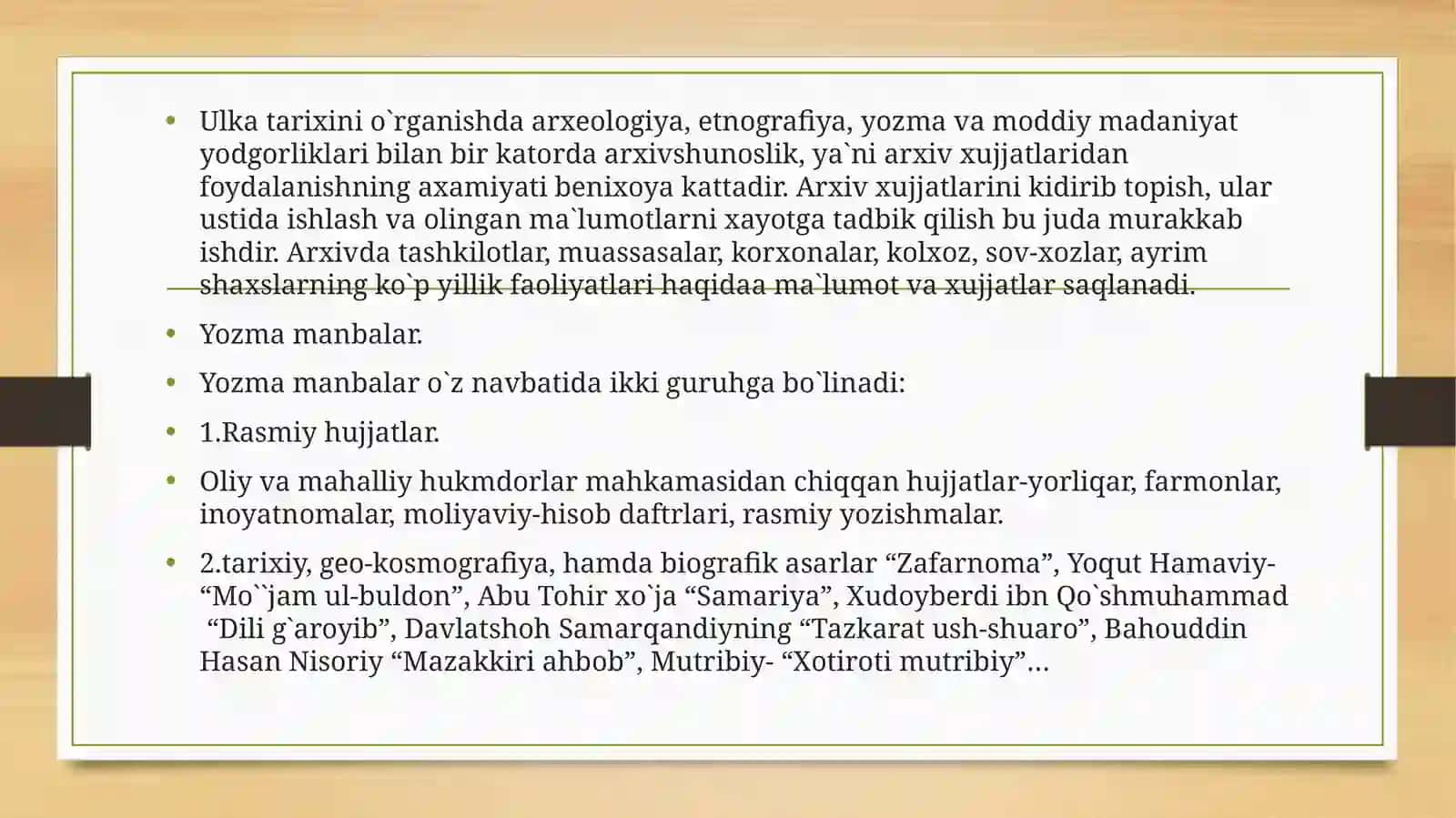 JAHON TARIX FANIDAN TUZGAN MUSTAQIL ISHI 4