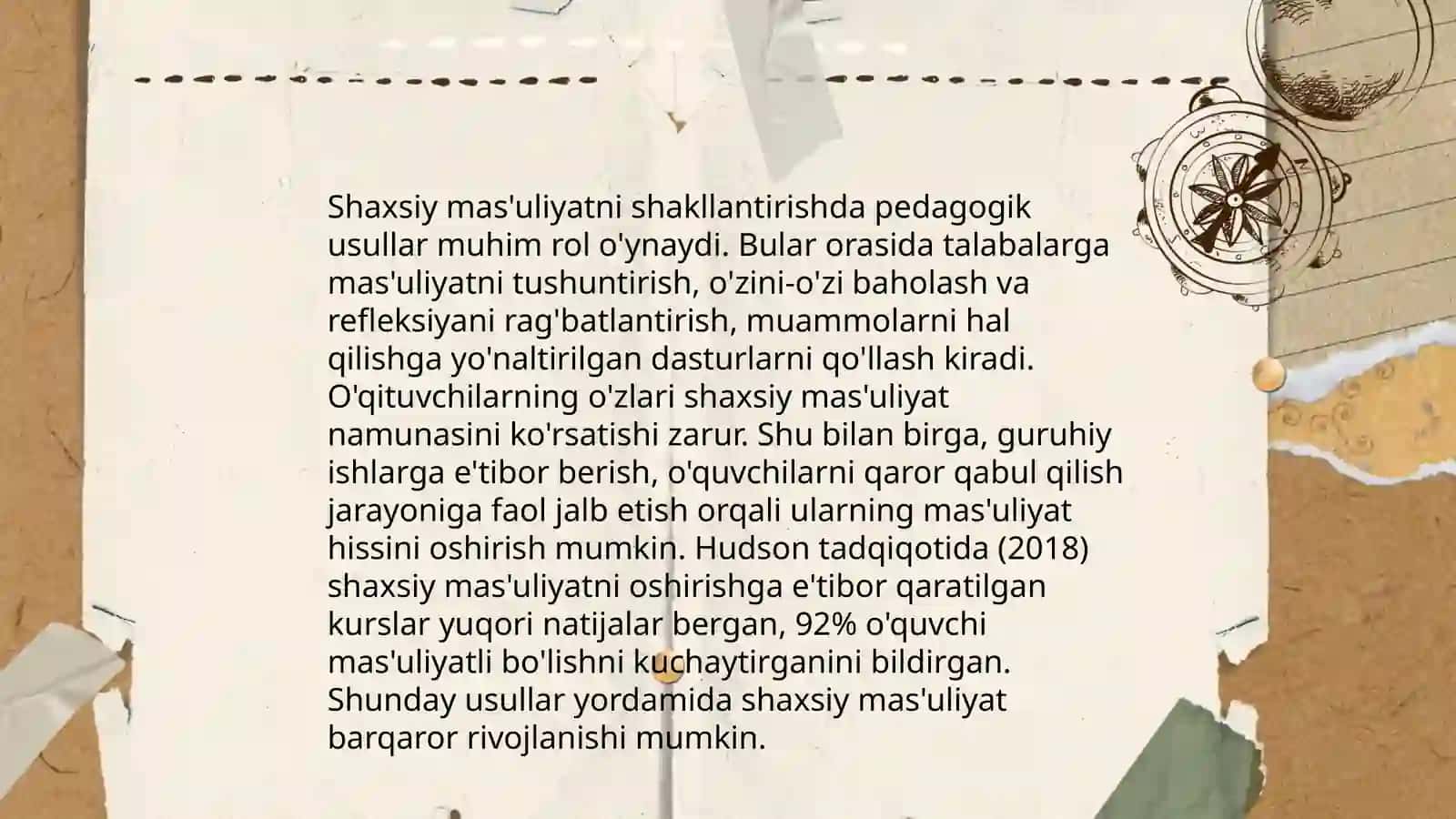 Bolalarning shaxsiy ma'suliyatini oshirishda o'qituvchining roli 4