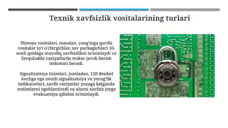 Xavfsizlikni ta'minlovchi texnik vositalar 4