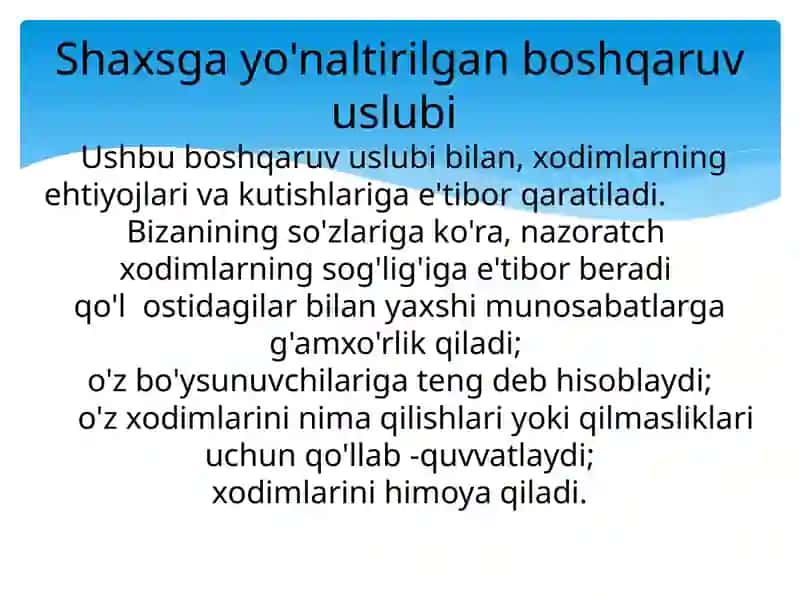 Boshqaruv uslublari 4