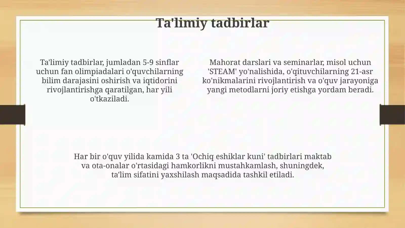 Ma’naviy-ma’rifiy va tarbiyaviy tadbirlar 4