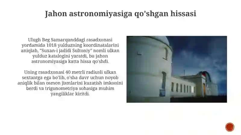 Ulugʻbekning buyuk rasadxonasi 4