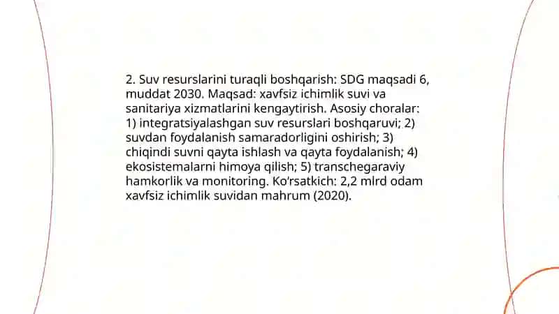 Turaqli rivojlanish 4