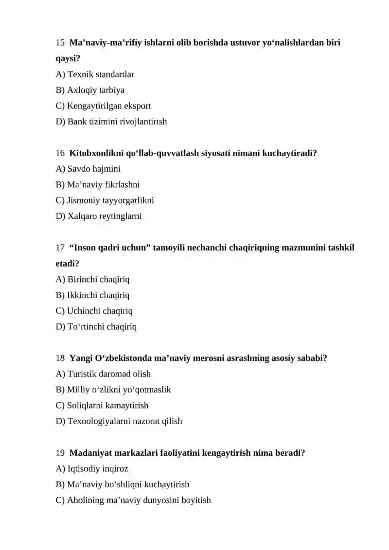 Yangi O‘zbekistonda amalga oshirilayotgan ma’naviy o‘zgarishlar 4