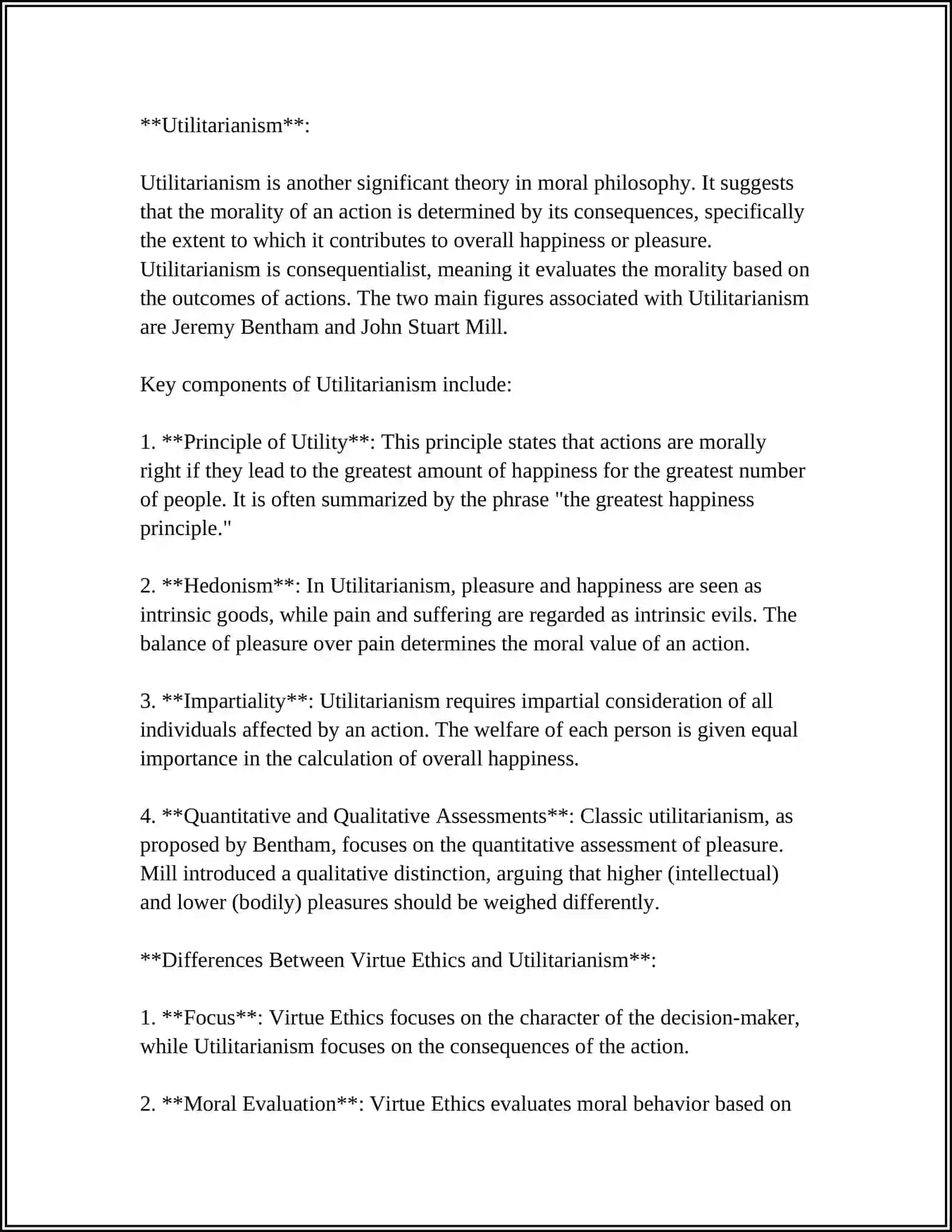 VIRTUE VERSUS EFFECTIVENESS 4