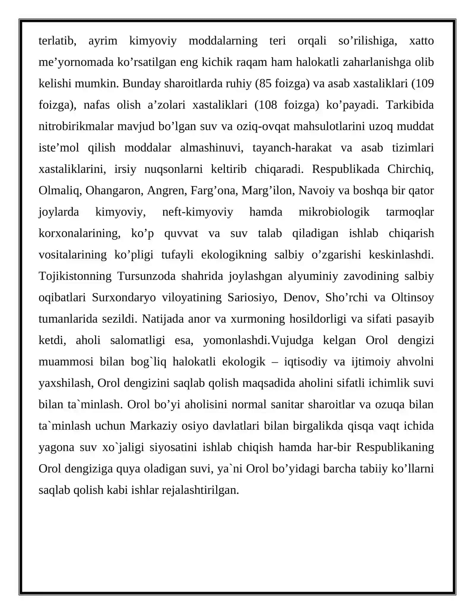 O'zbekiston respublikasining ekologik muammolari 4