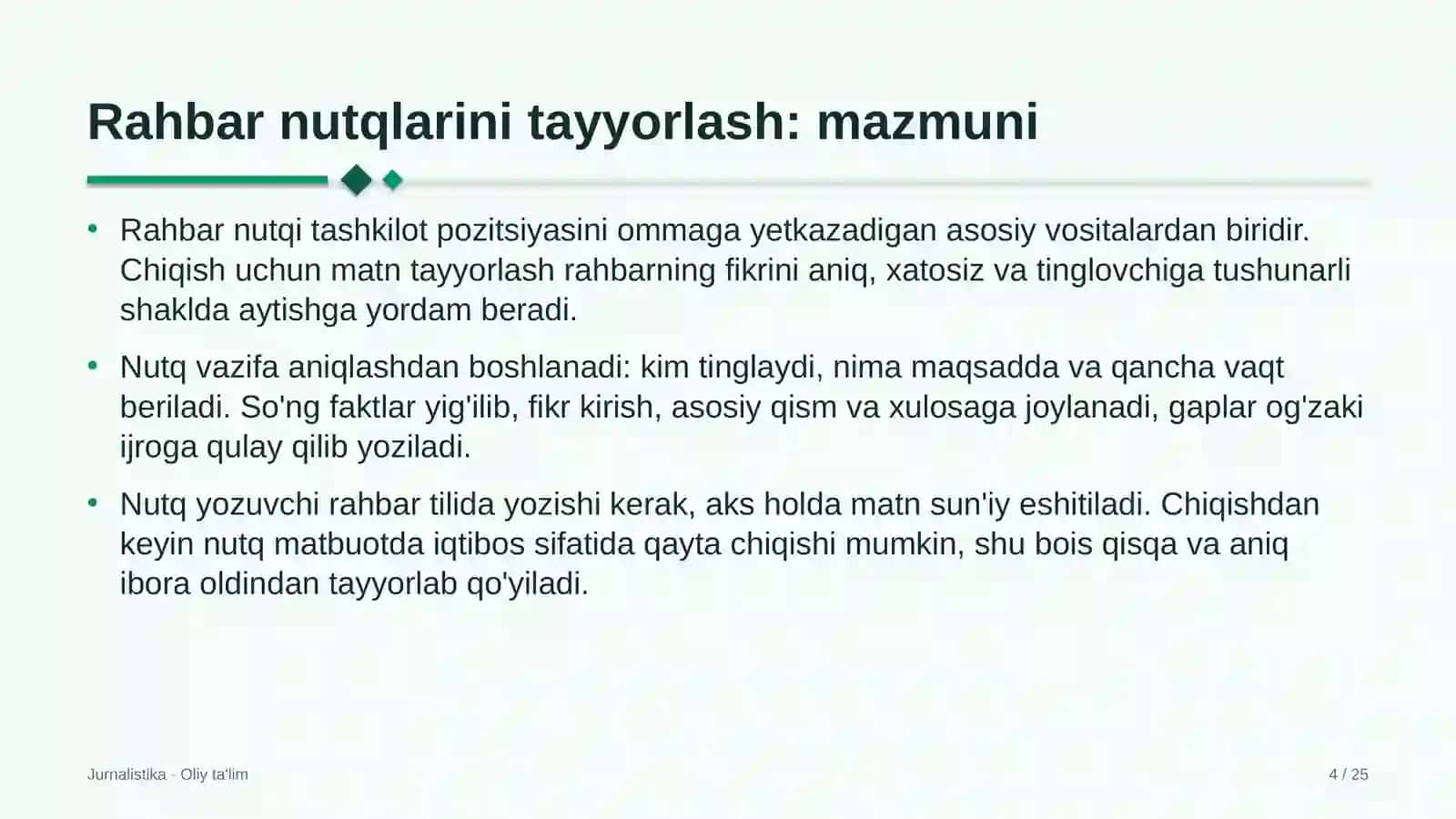 Elektronika do'konlarida rahbar nutqlarini tayyorlash 4
