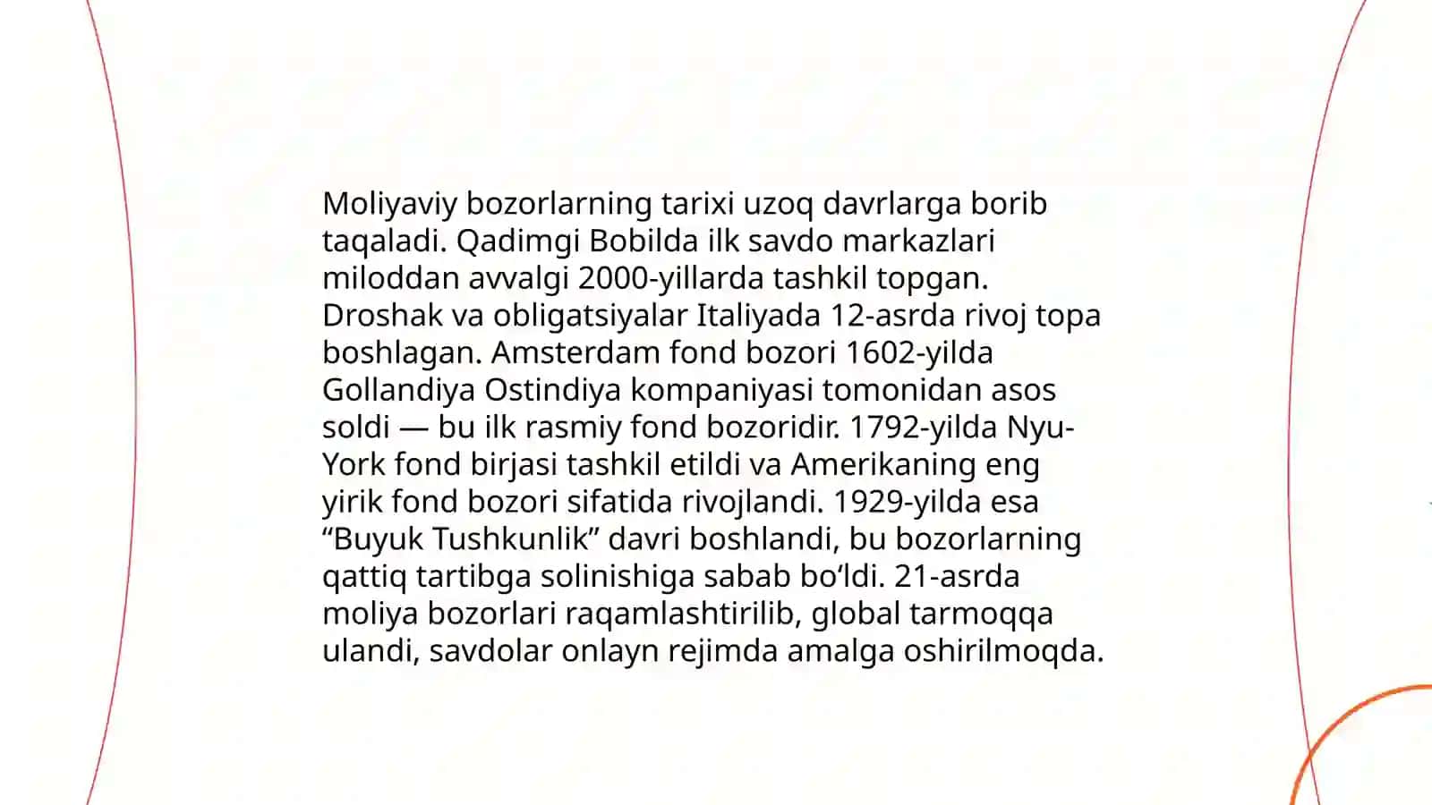 Moliyaviy bozorlar 4