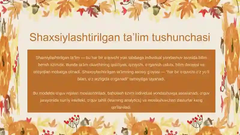 Raqamlashtirilgan va shaxsiylashtirilgan ta’lim 4