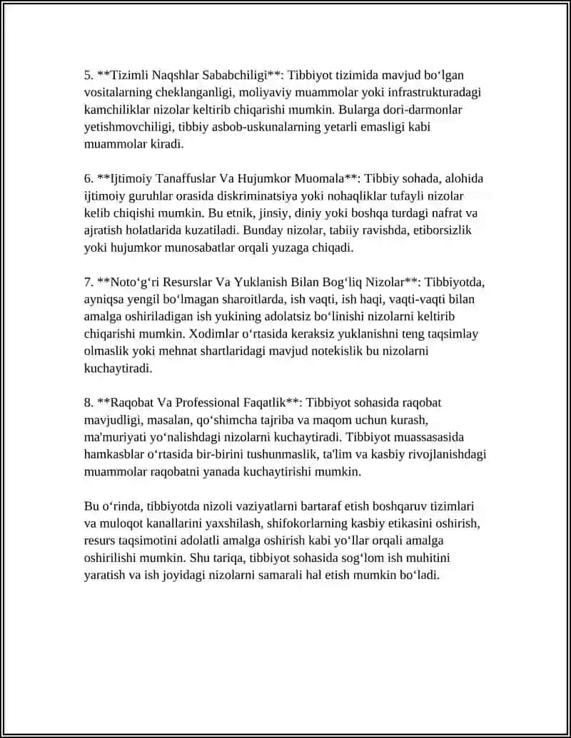 TOBBIYOTDA NIZOLI VAZIYATLAR VA ULARNI BARTARAF ETISH 4