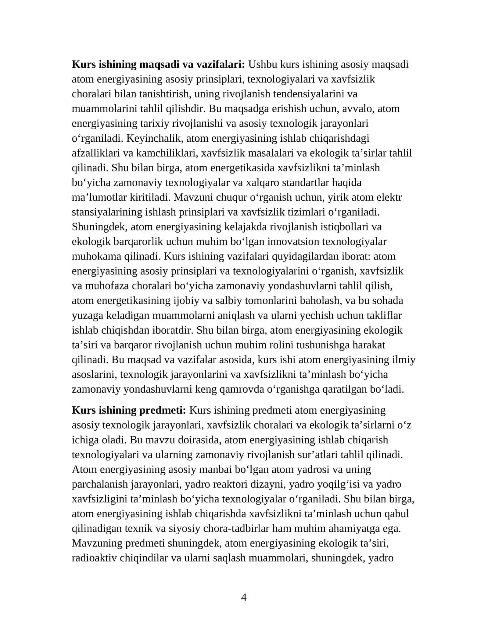 ATOM ENERGIYASI KURS ISHI 4
