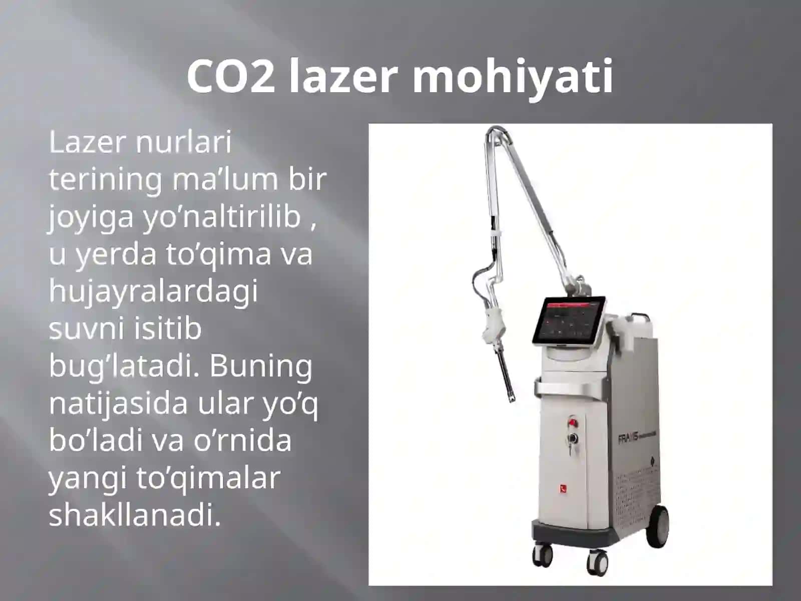 Husnbuzarlardan keyingi chandiqlarda CO2 lazer samaradorligi 4