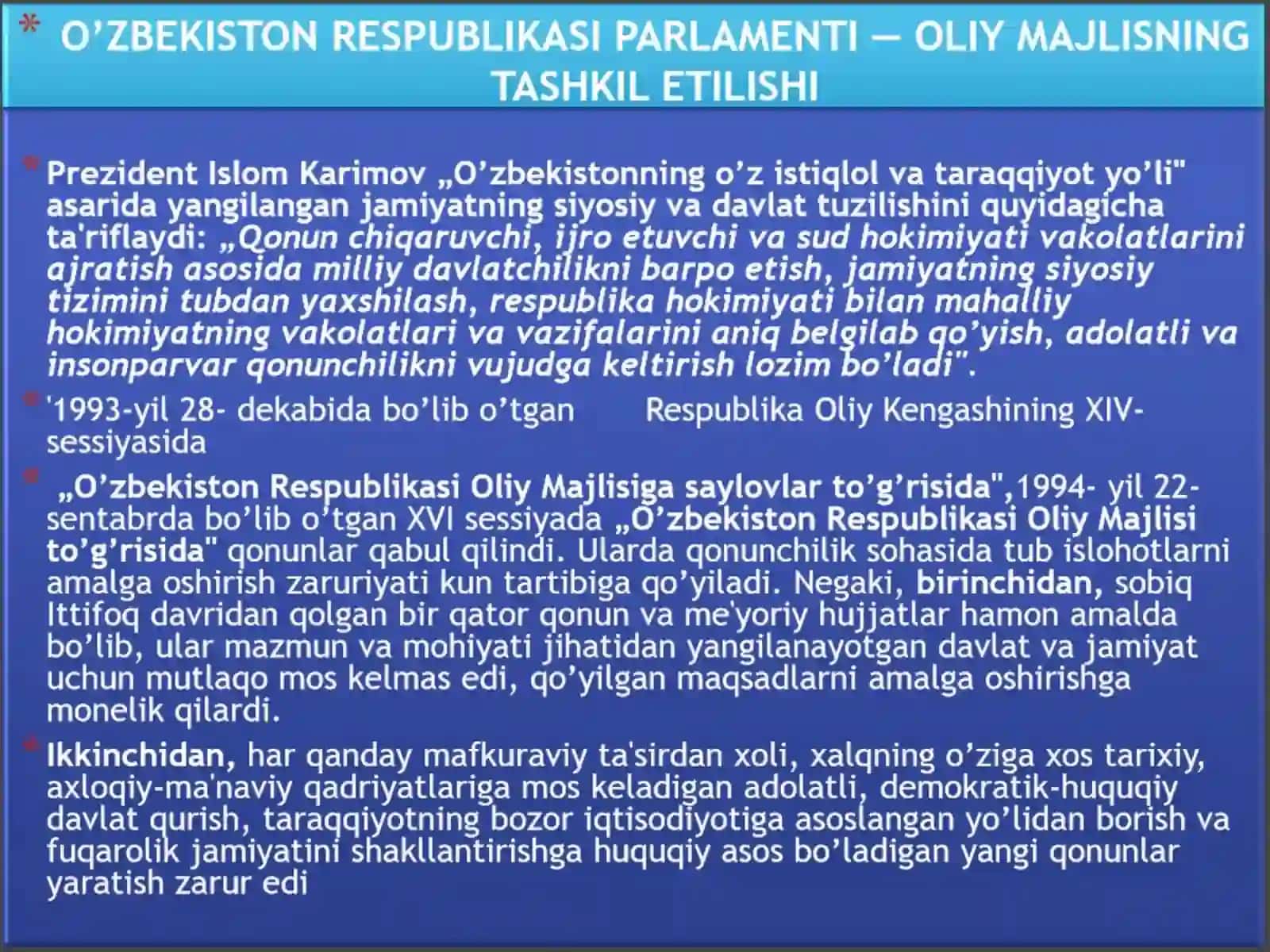 Oliy majlis Qonunchilik Palatasi 4