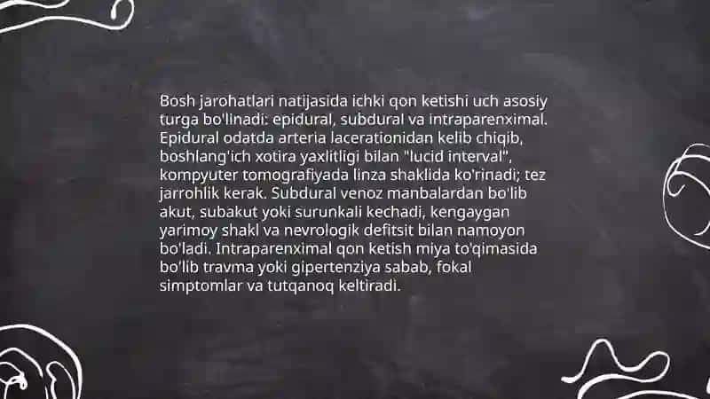 Ichki qon ketishi va uning sabablari 4
