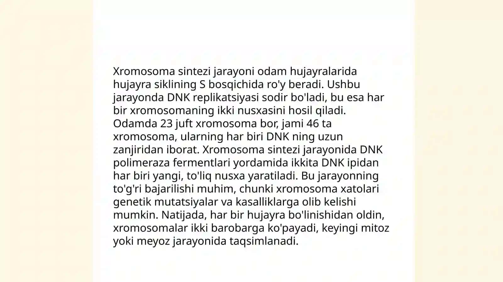 Irsiyatning xramasoma nazaryasi 4