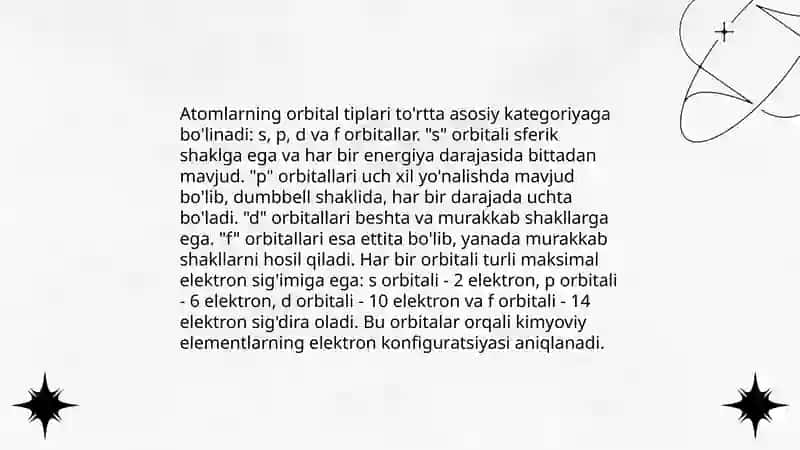 Elektron konfiguratsiya va atomlar termi 4