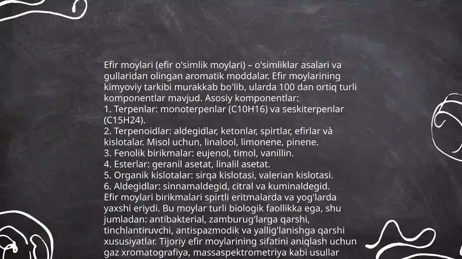 Efir moylari xaqida tushuncha 4