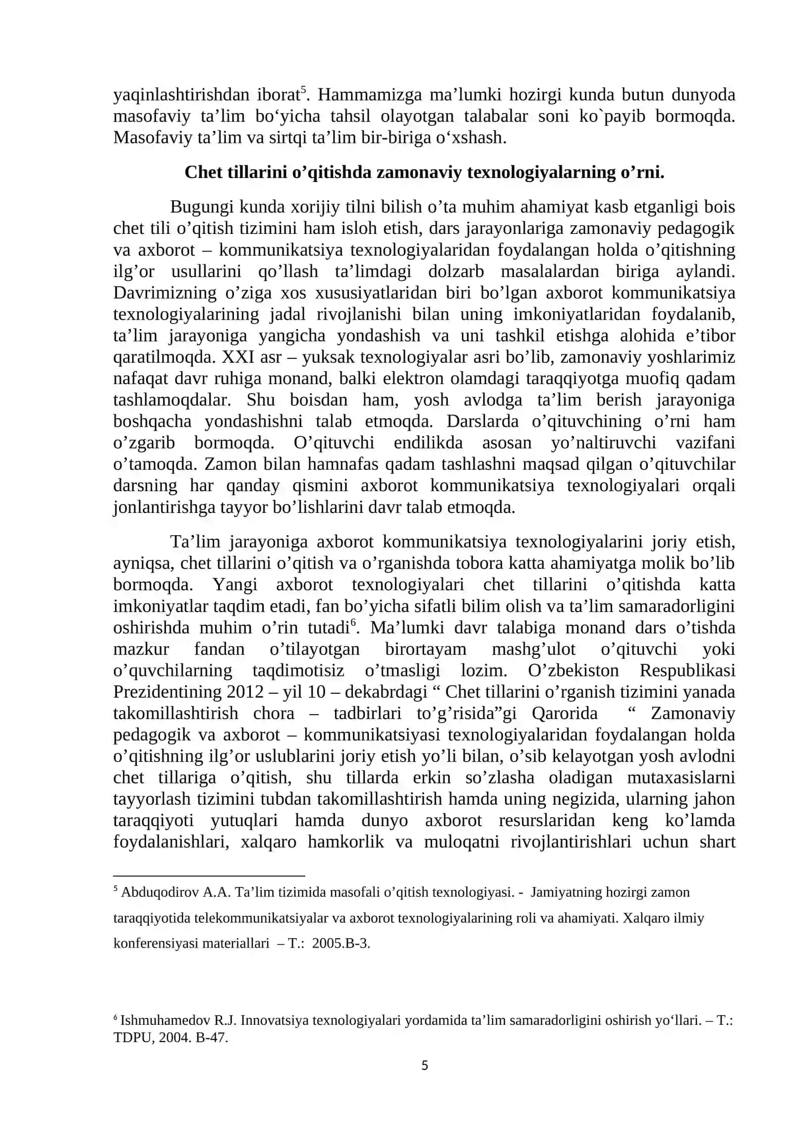 MASOFALI TA`LIM IMKONIYATLARI 4