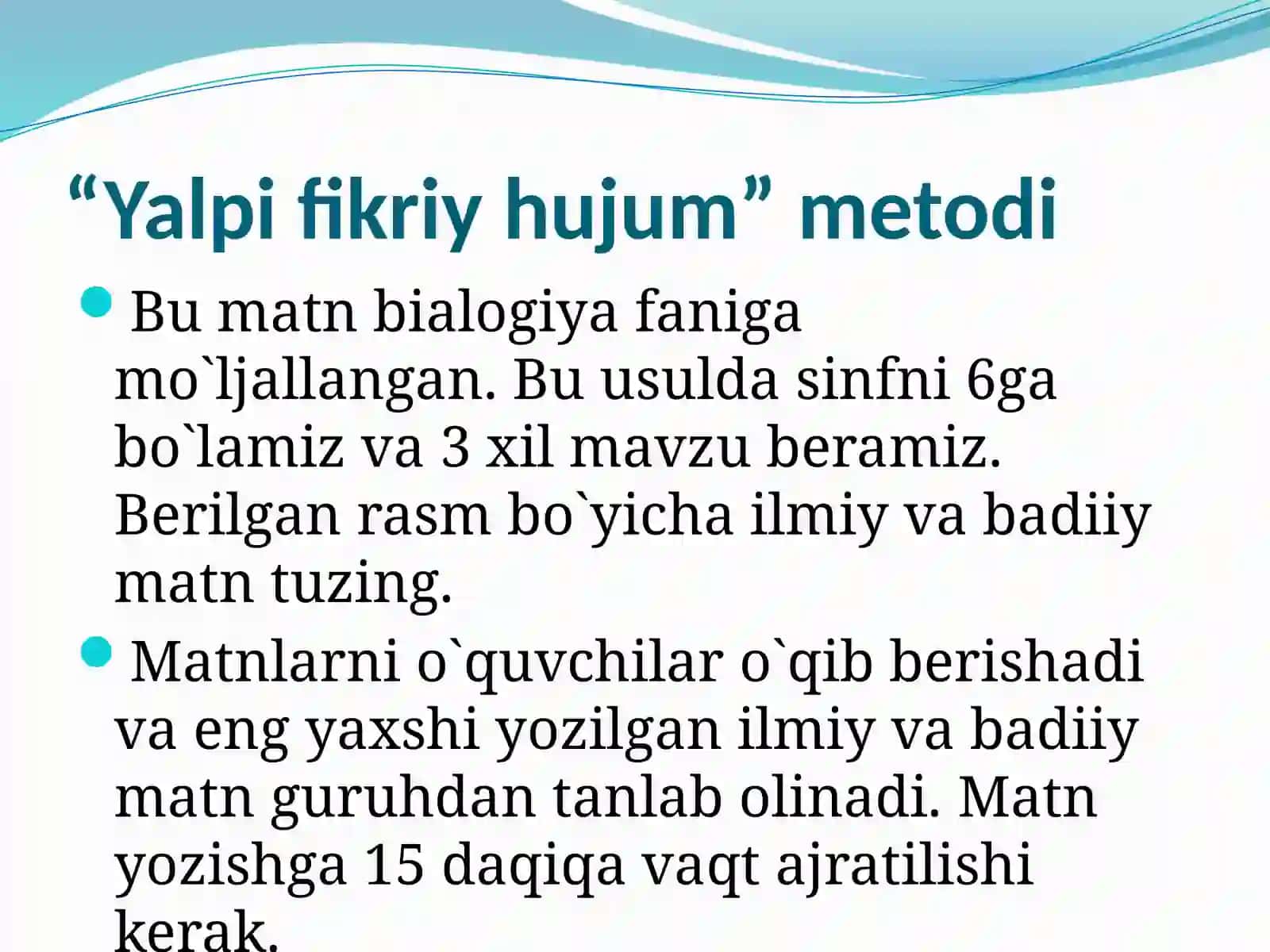 O`qitishning interfaol usullari 4