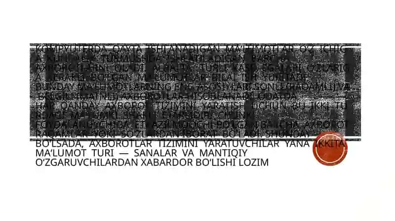 Ma’lumotlar omborini boshqarish tizimlari (MOBT) 4