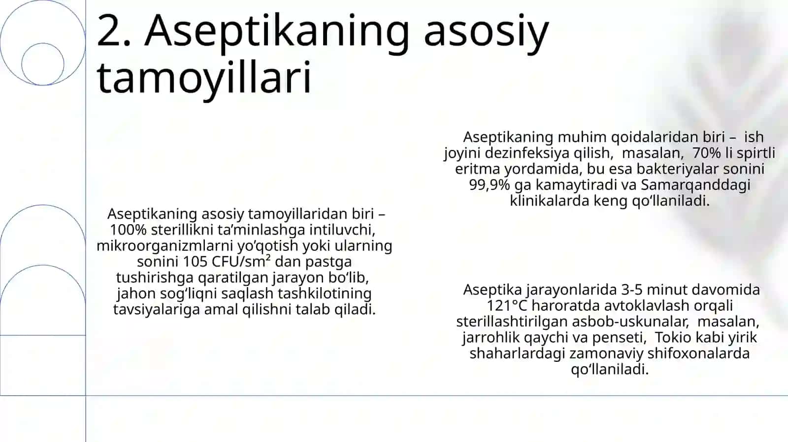 Aseptik va Antiseptik Tushunchasi 4