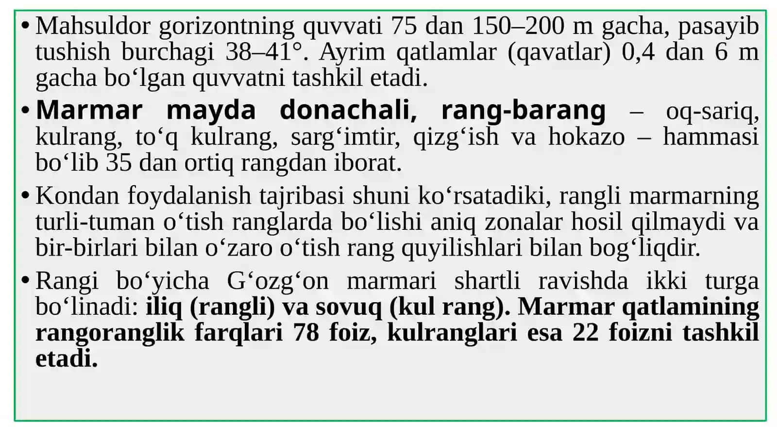 Dekorativ toshlar asosiy konlari 4