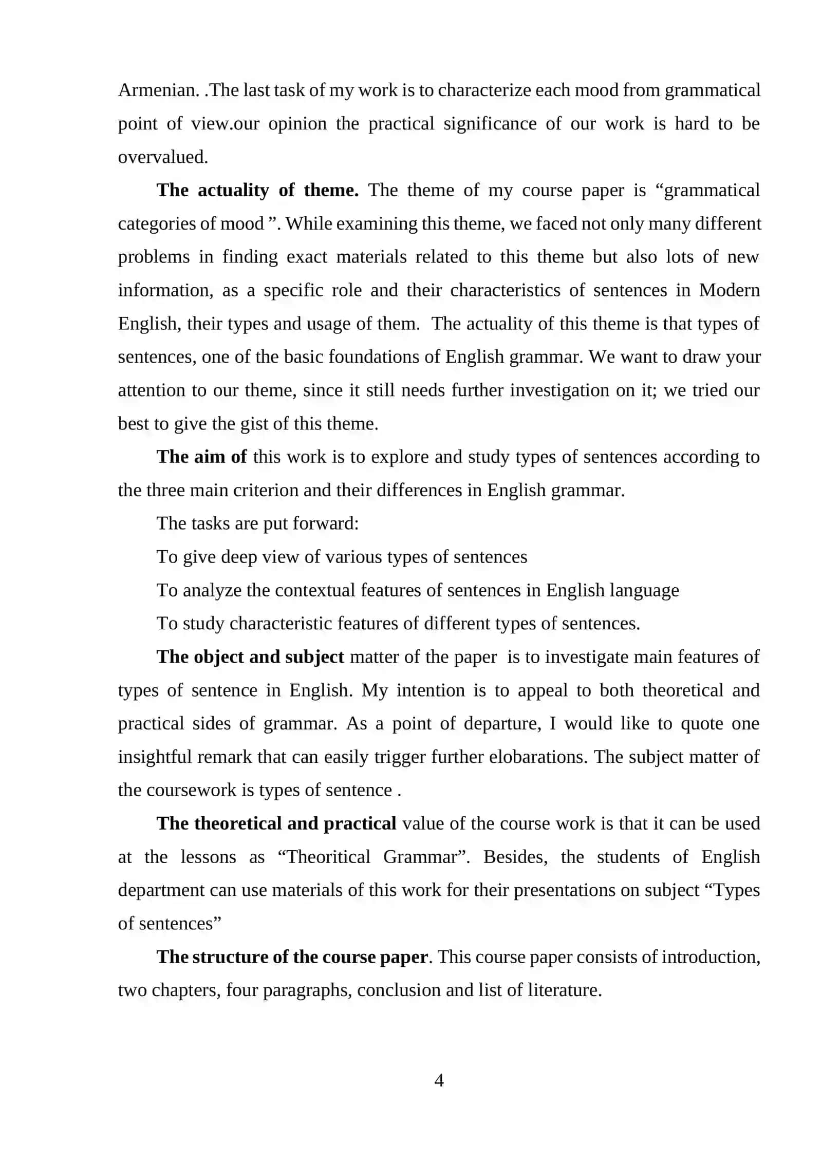 Grammatical Categories of Mood 4
