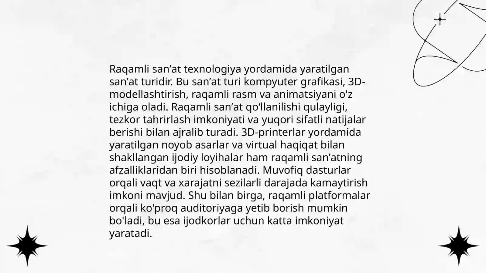 Zamonaviy sanʼat turlarining kirib kelishi 4