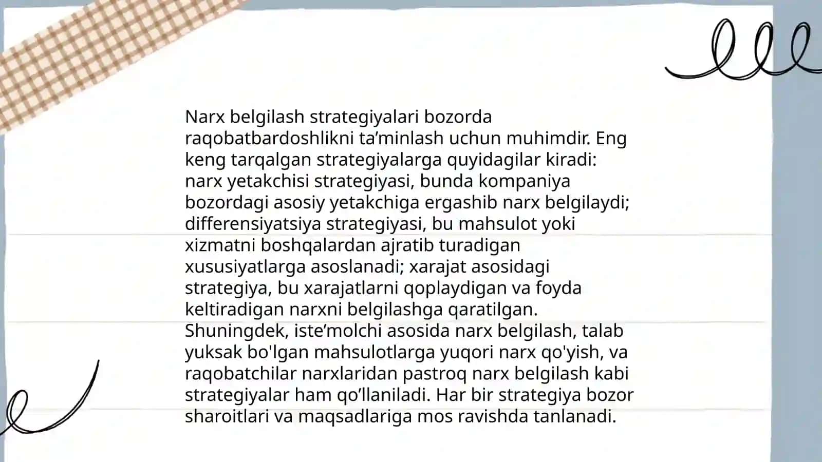 Tavarlarni baholash metodlari 4