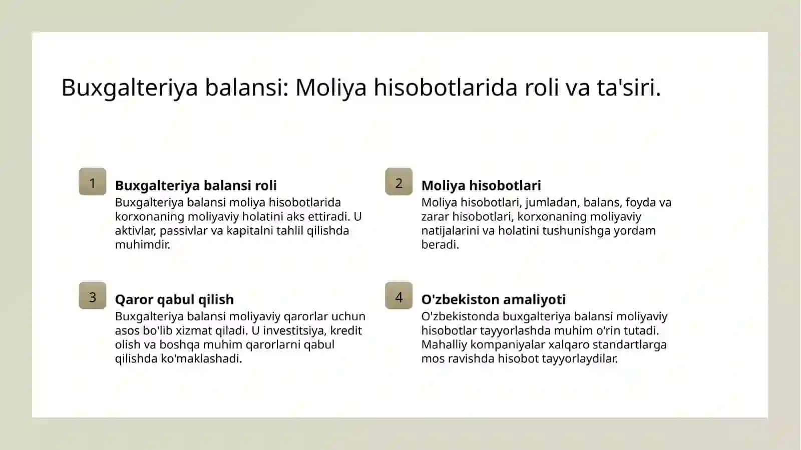 Buxgalteriya balansi va uni tuzish tartibi 4