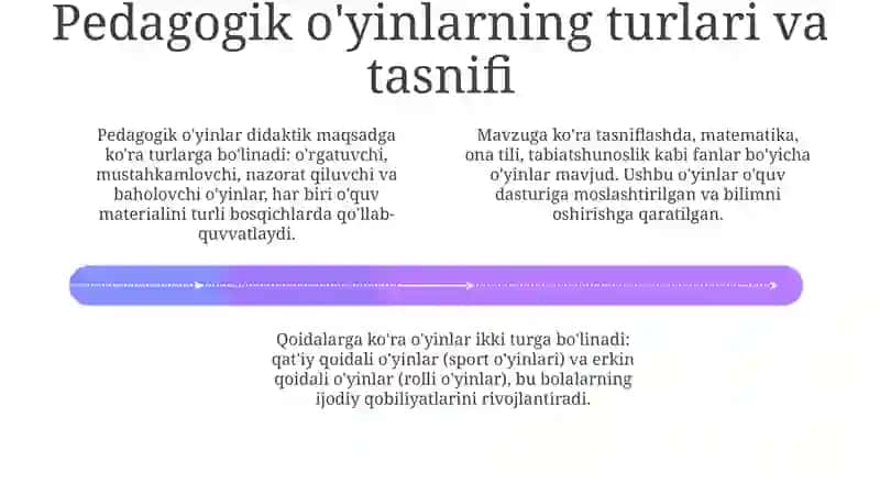 Pedagogik va psixologik o'yinlar 4