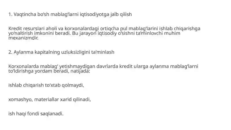 KREDITLASH VA SSUDA SCHYOTLARINING TURLARI 4