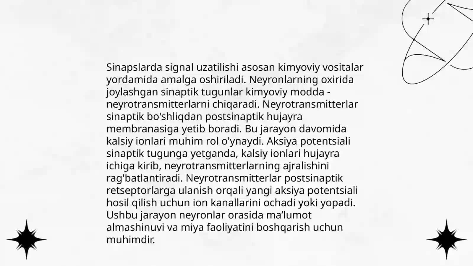 Sinapslar fiziologiyasi 4