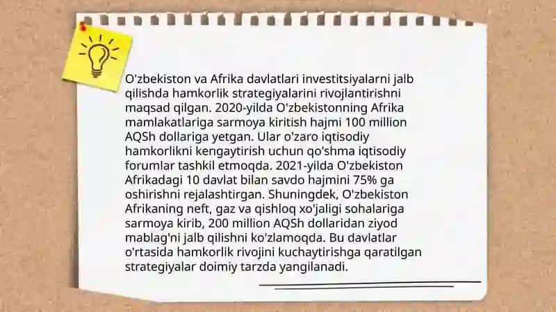 O`zbekiston va Afrika hamkorligi 4