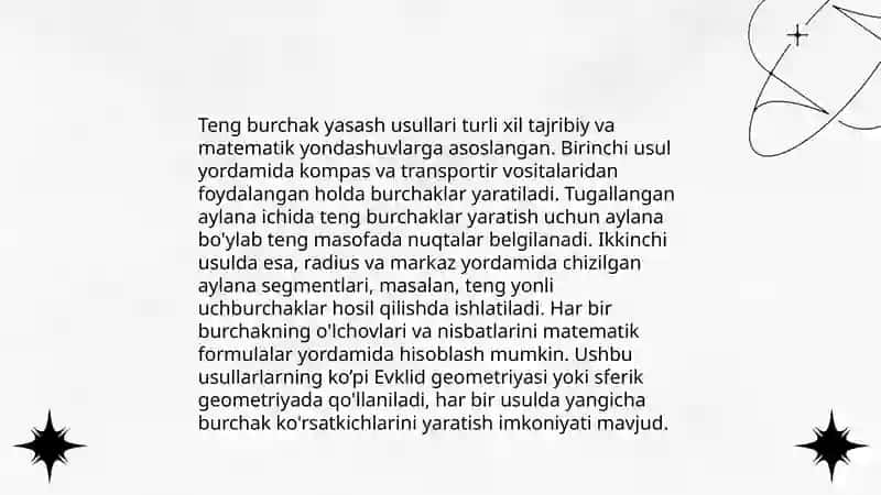 Teng burchak yasash 4