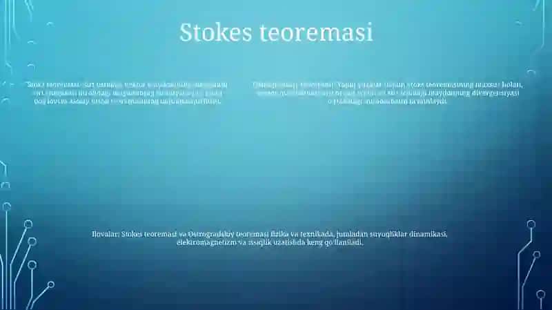 Ostrogradskiy Va Stoks Teoremalari 4