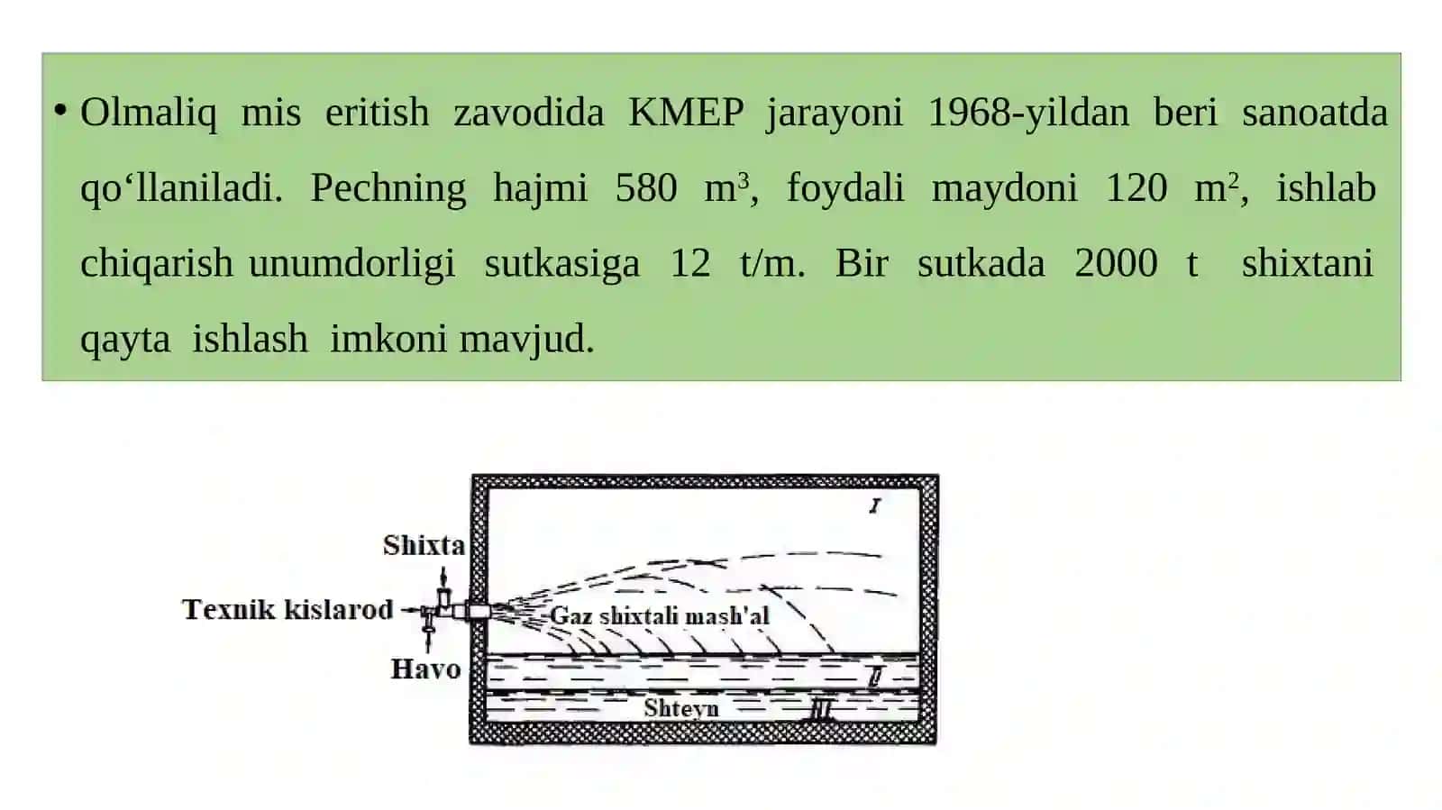 Kislorodli mash’alli pechda eritish va ularni tayyorlash 4