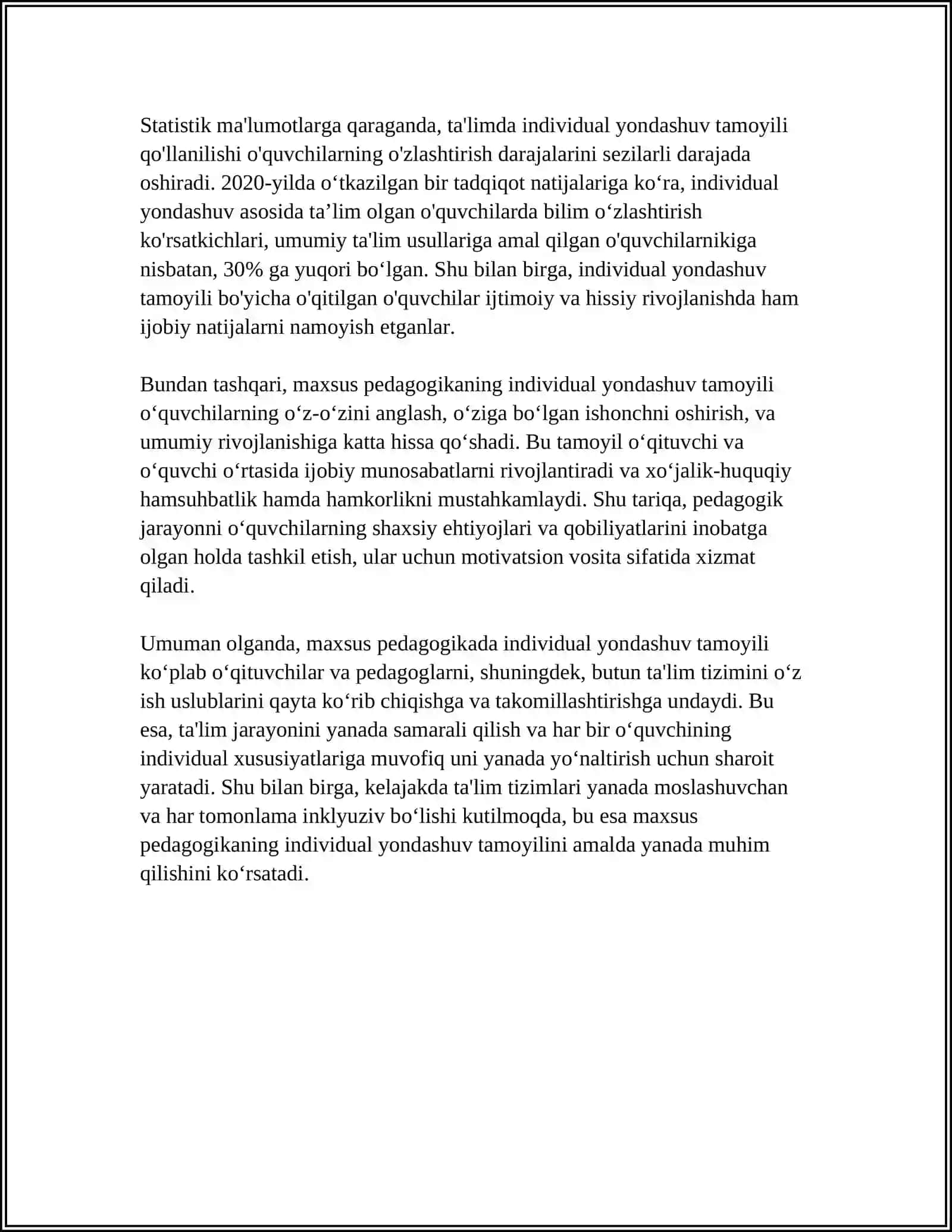 MAXSUS PEDAGOGIKANING TAMOYILLARINI TAVSIFLASH 4