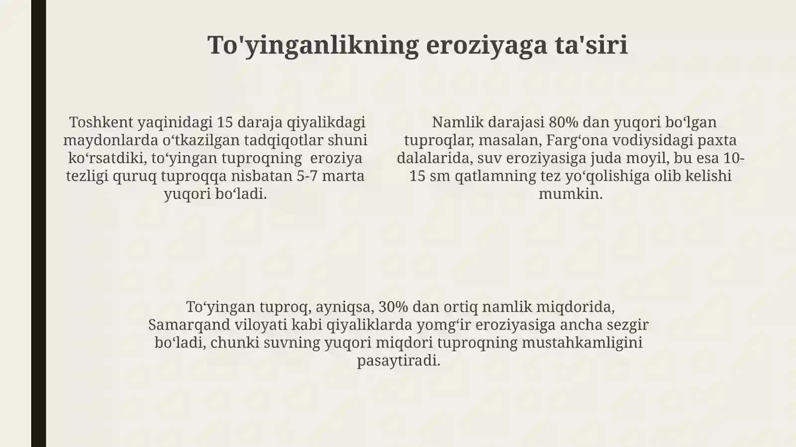 Tuproqning toʻyinganligi 4