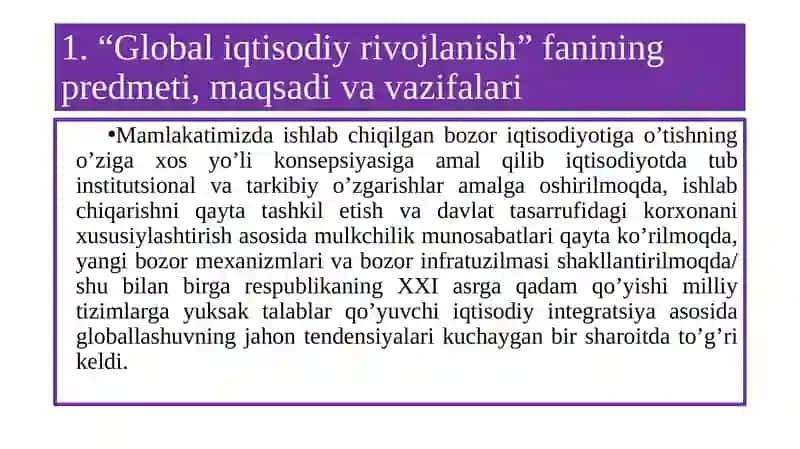 Global iqtisodiy rivojlanish 4