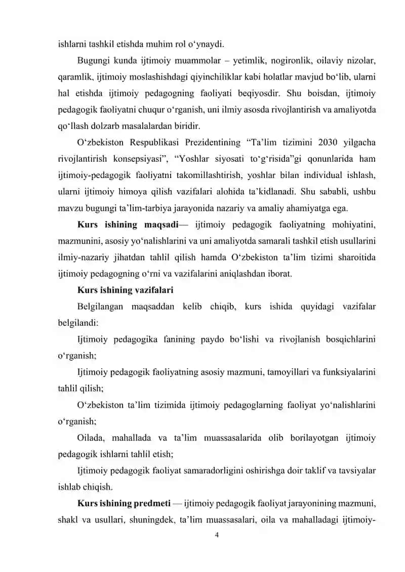 Ijtimoiy pedagogik faoliyat 4