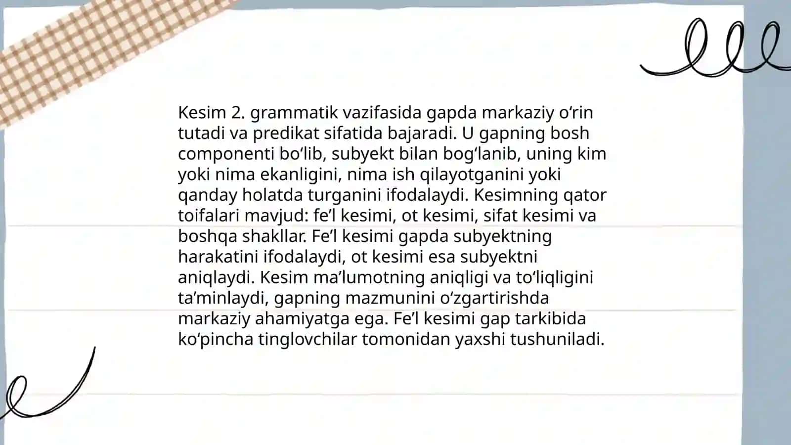 Kesim va uning ifodalanish turlari 4