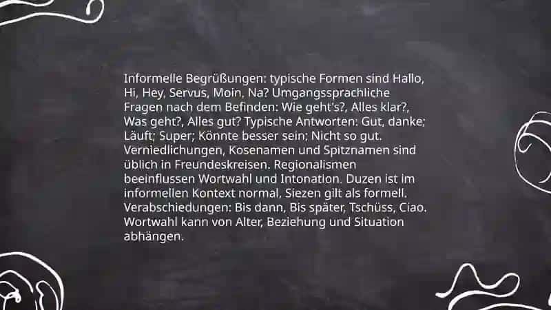 Formelle Begrüßungen im Deutschen 4