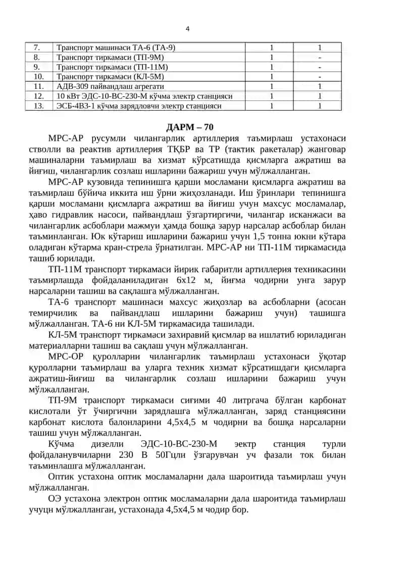 Техник таъминот системаси 4