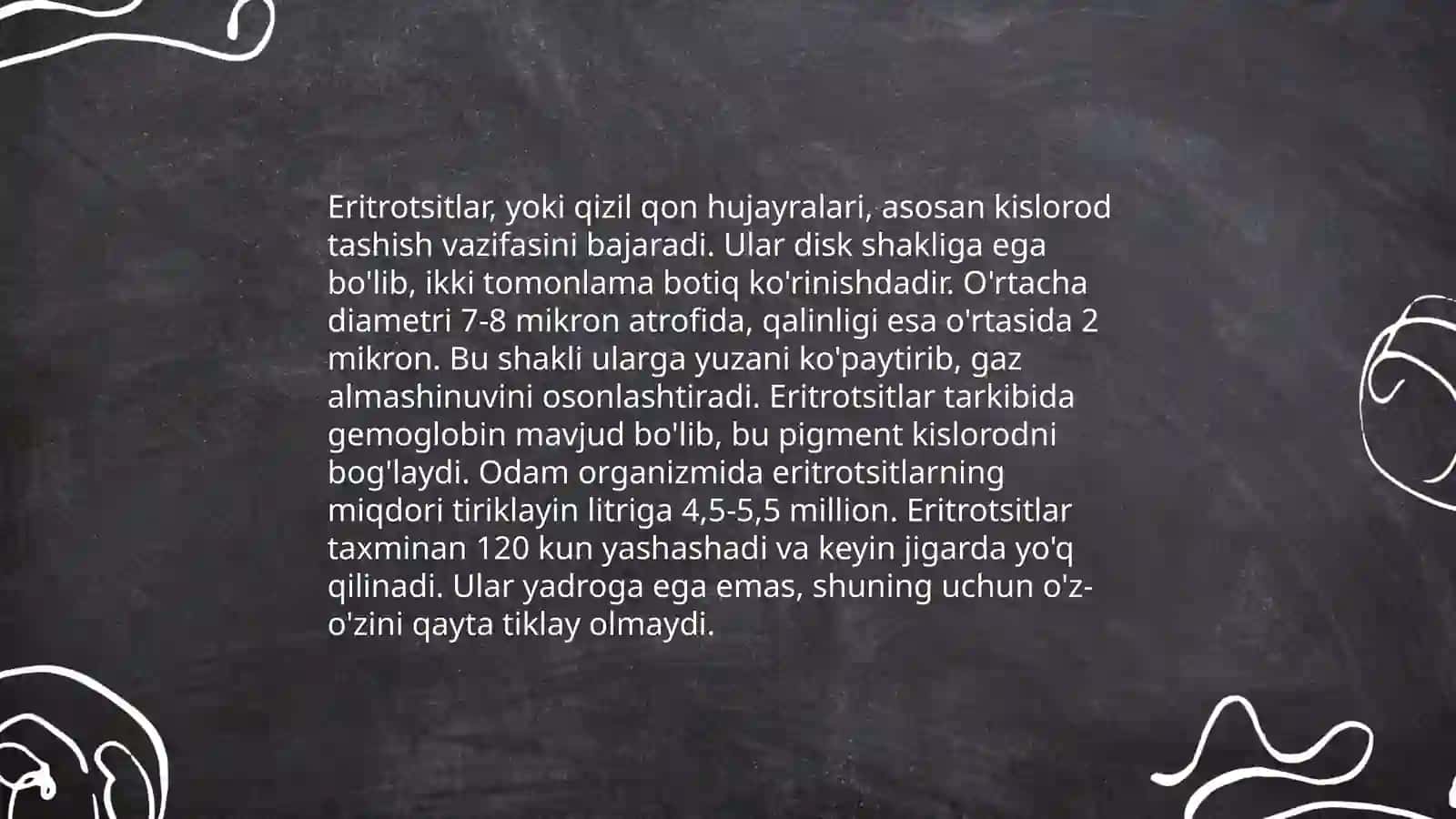 Eritrotsitlar, turlari funksiyalari. Gemoglobin va uning turlari 4