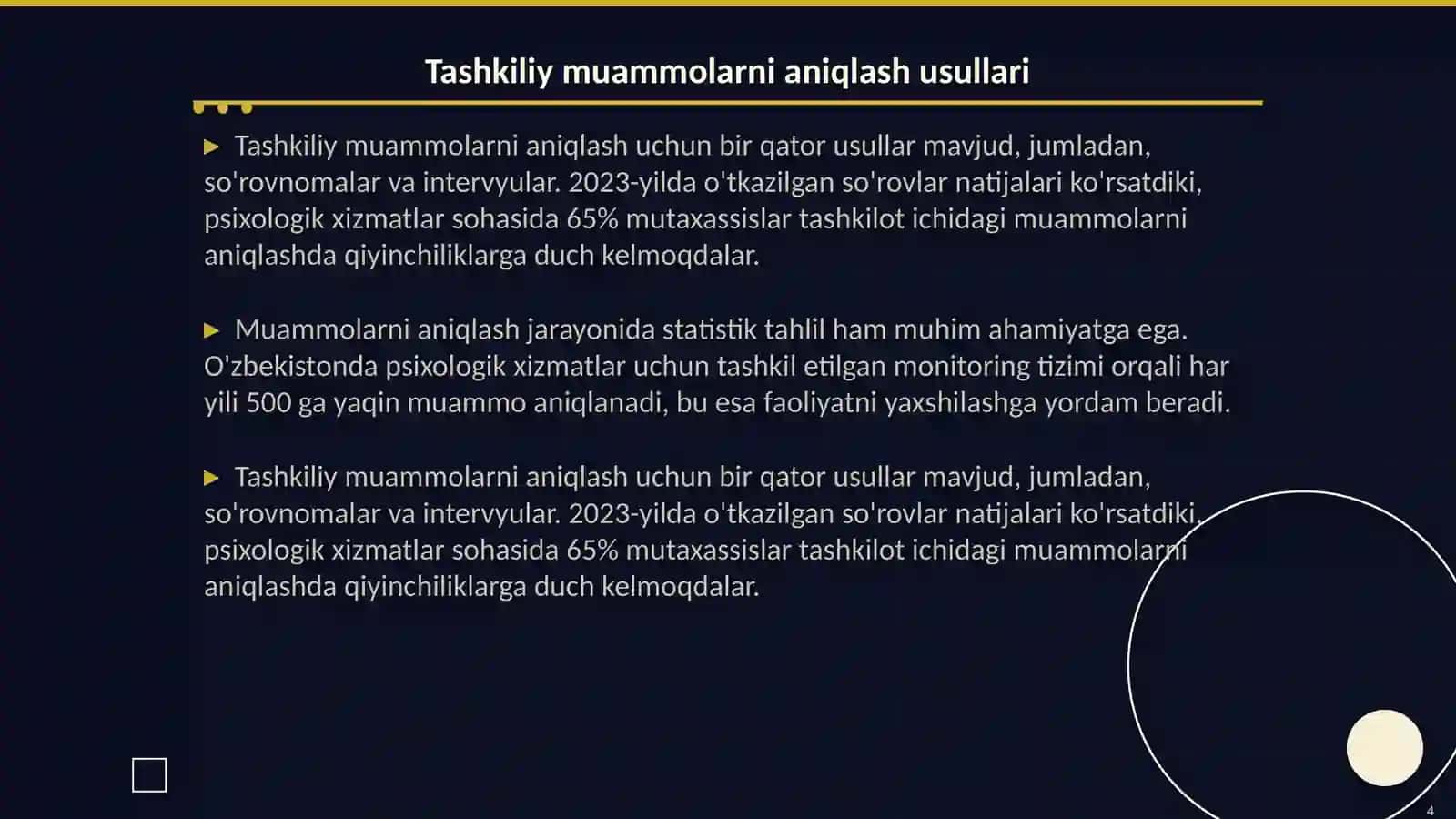 Psixologik xizmatdagi tashkiliy muammolar 4