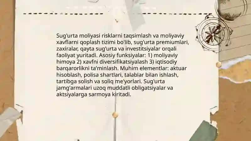 Moliya sohalari va boʻgʻinlari 4