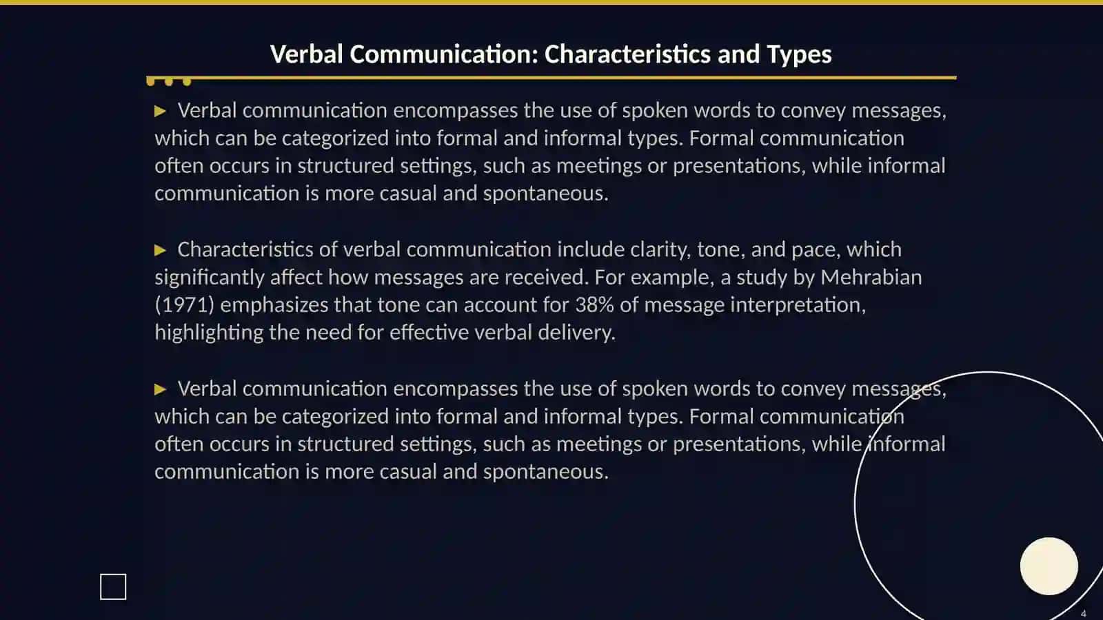 Forms of Speech Communication 4