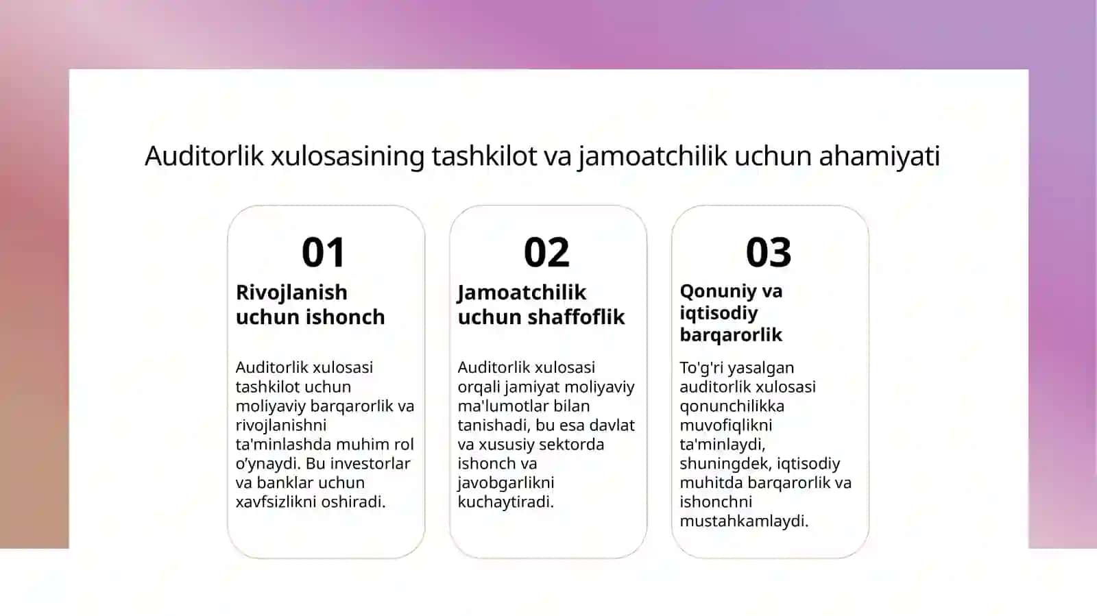 Auditorlik xulosasi 4